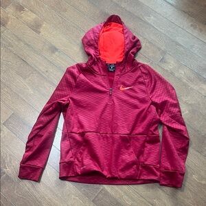 Nike Crimson Hooded Sweatshirt